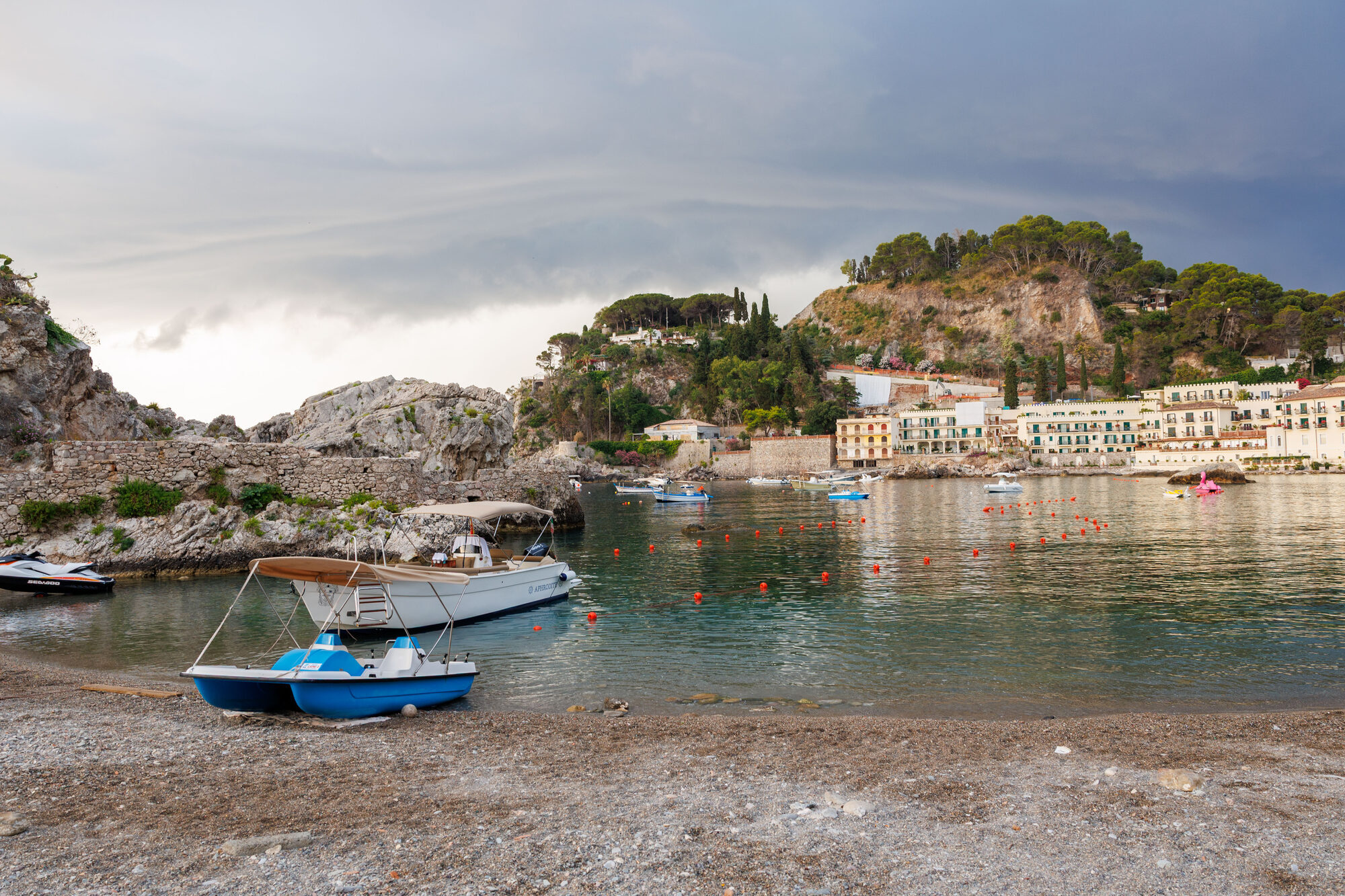 Baia di Mazzarò vista dalla villa